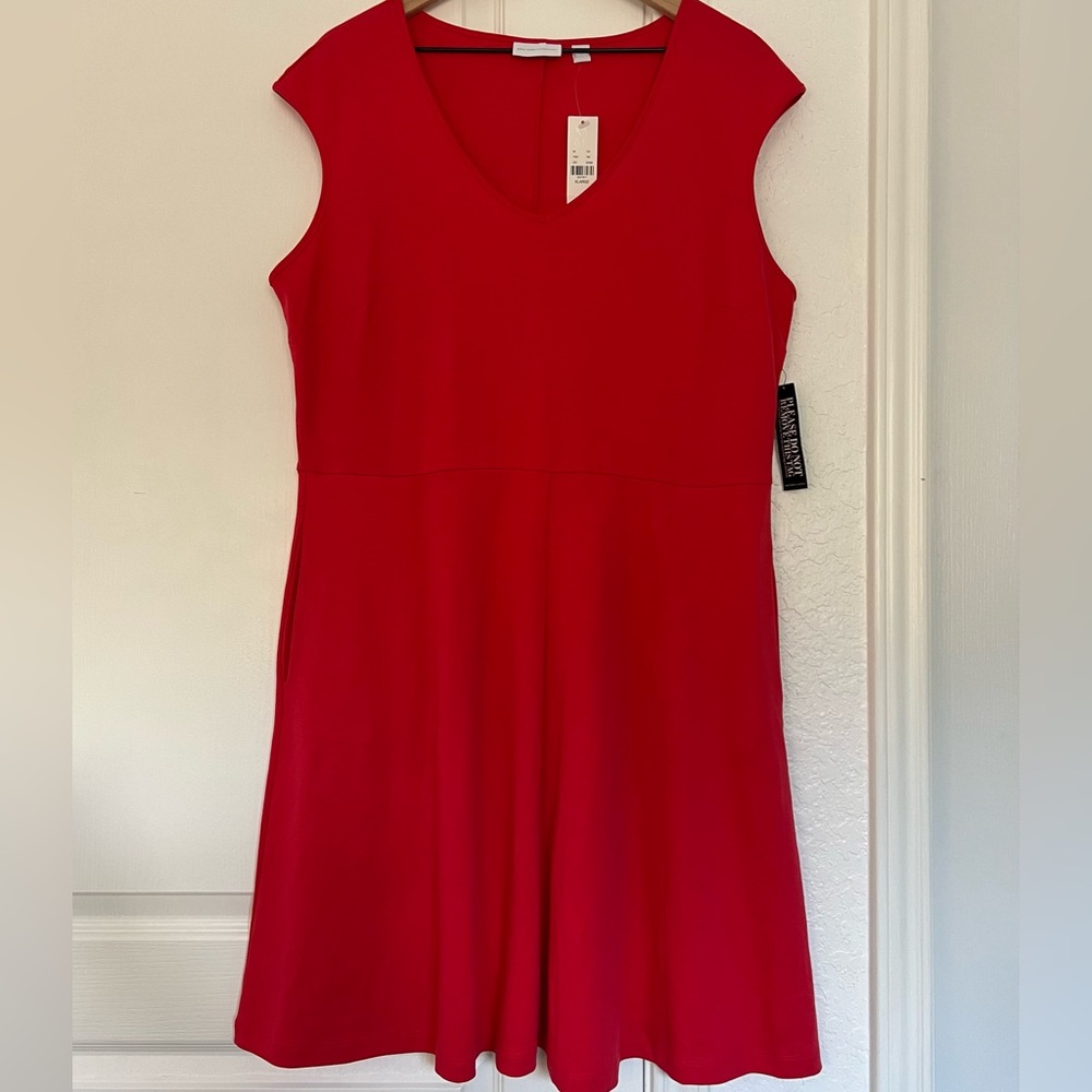 NEW YORK & COMPANY Women’s Dress | orange-red | XL